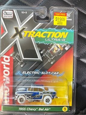 Auto world 1955 Chevrolet Bel Air slot car CHASE!!